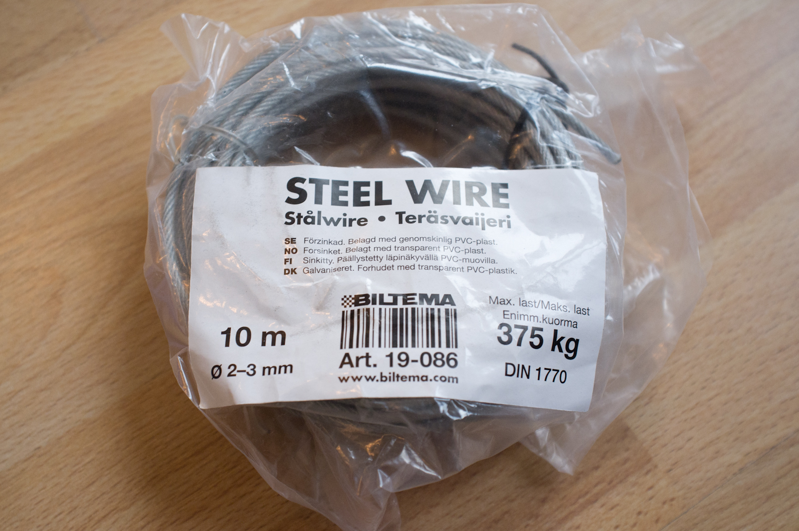 PVC isolated steel wire