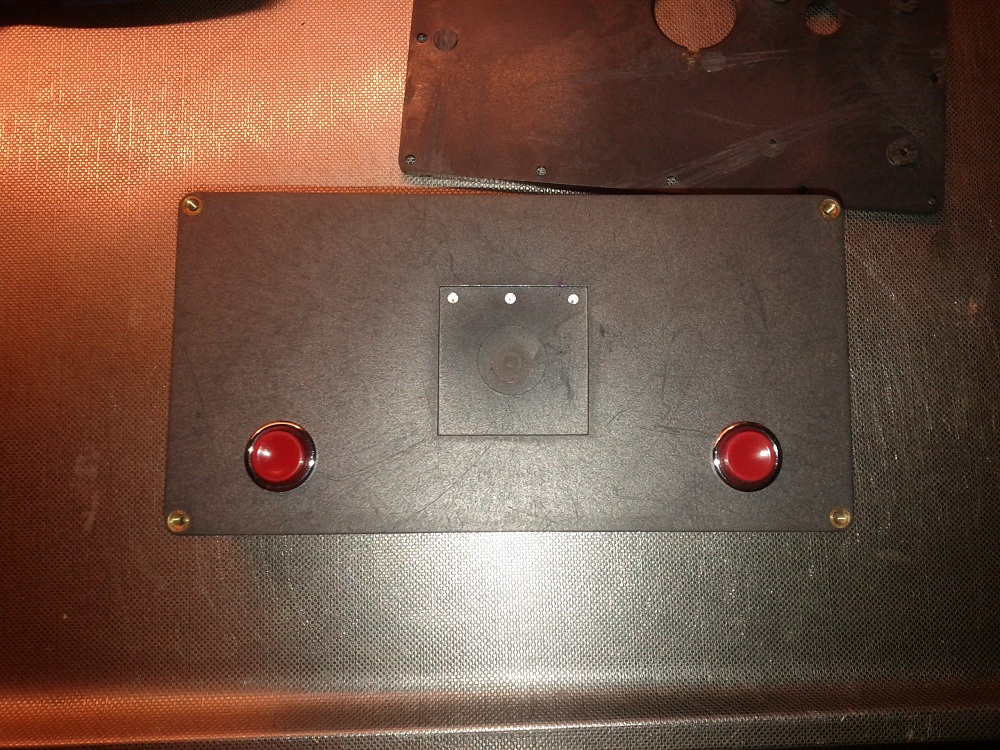 Mounted switches and LEDs