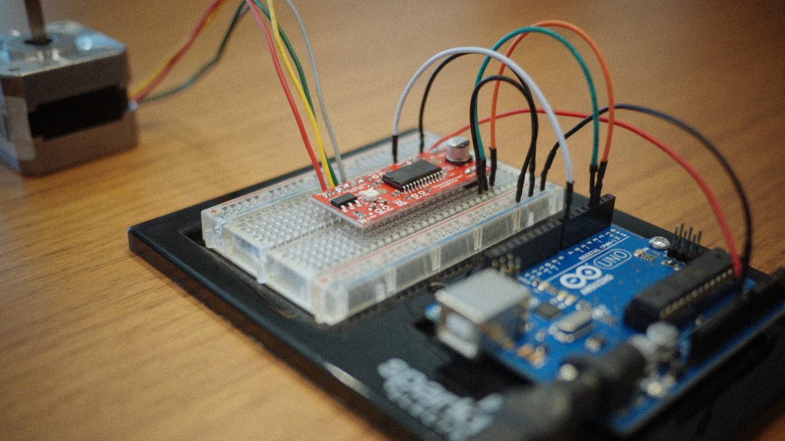 Arduino Tutorial EasyDriver and Stepper Motor EVERYTHING HOOKED UP