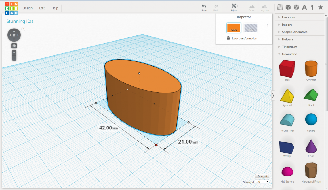 Scaling a cylinder in two dimension along the XY plane