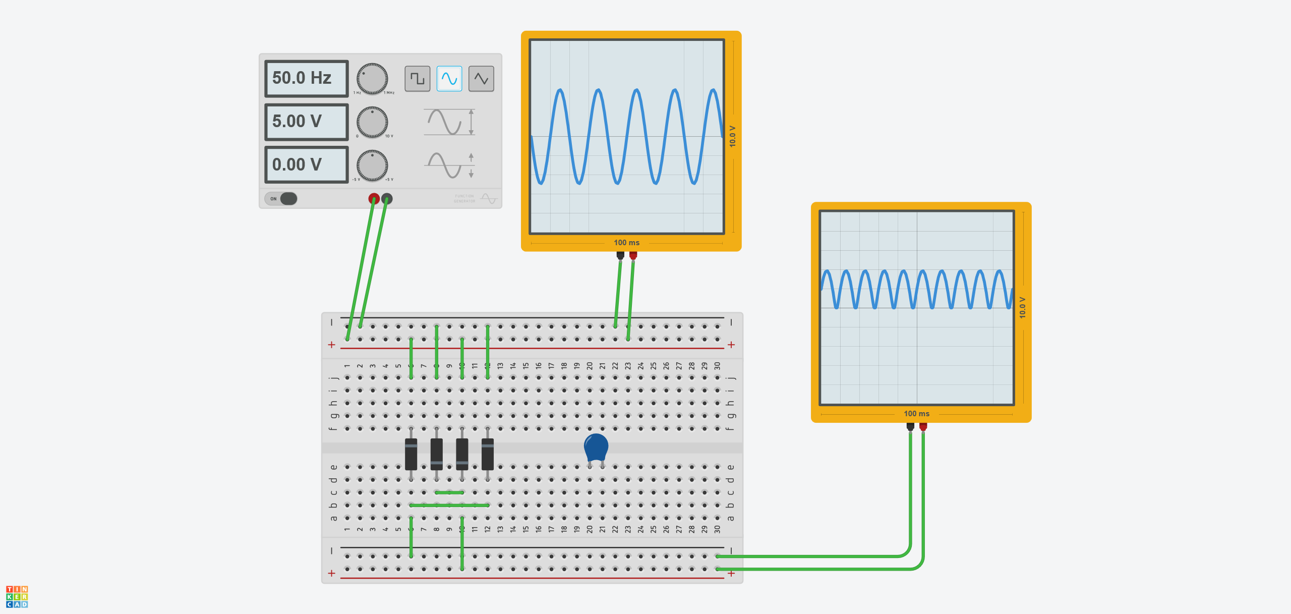 Simple Series Circuit In Tinkercad Simple Series Circuit In Tinkercad