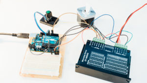 stepper acceleration accomplished encoder